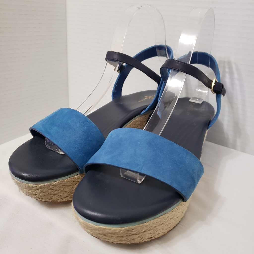 Cole Haan Arden Espadrilles Platform Wedge Sandal Size 8.5b